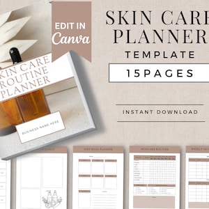 Skincare Tracker | Facial Treatment Forms | Skincare Routine Cards | Skincare Routine Template | Skincare Planner Printable