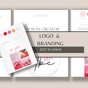 Mood Board | Custom Hand Drawn Logo | Diy Branding Kit | Instagram Bundle | Diy Logo Design | 65 Brand Board Templates | Branding Package