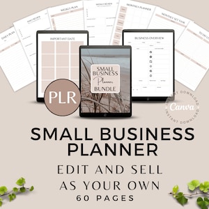 Small Business Planner | Goodnotes Ebook | Commercial Resell License | Plr Templates | Kdp Template | Plr Products | Plr Planner