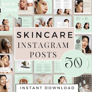 Esthetician Instagram Templates | Skincare Instagram Post Templates | Spa Templates | Dermatologist Templates | Spa Instagram