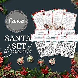 Carta de Papá Noel / Carta de Navidad para niños / Lista de deseos navideños / Carta de un duende / Carta del Polo Norte / Correo de Santa / Carta del Polo Norte.