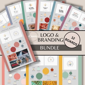 Paquete de logotipos / Logotipo de empresa prefabricado / Marca para pequeñas empresas / Logotipo de bricolaje / Tarjeta de visita / Fuente de logotipo / Fuente Canva / Marca empresarial