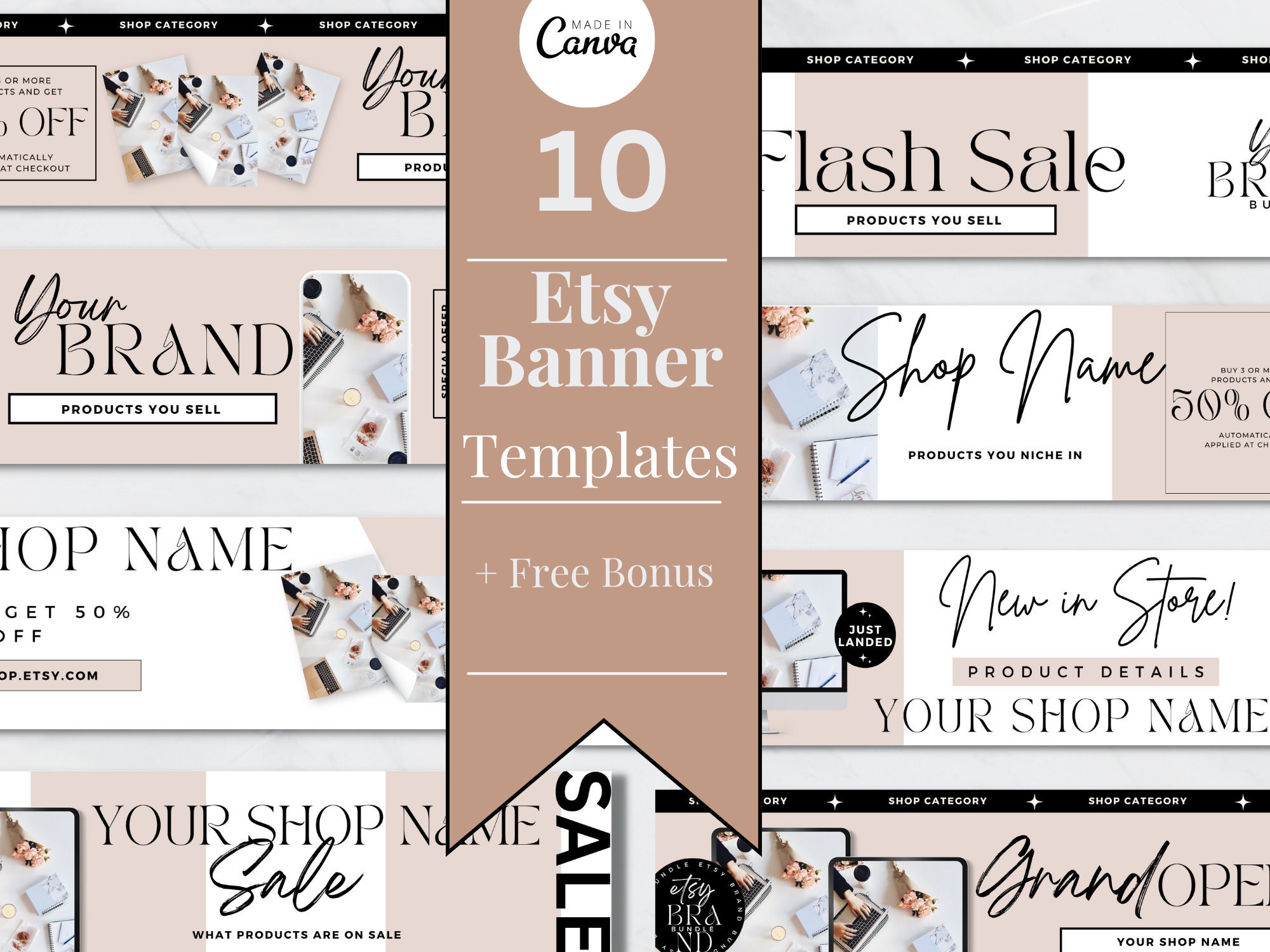 Etsy Banner Templates Etsy Shop Banners Etsy Shop Kit Aesthetic ...