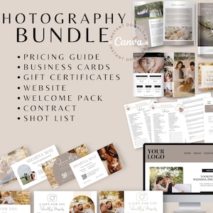 Canva Template | Instant Download | Photography Welcome Guide | Photography Contract Template | Family Mini Session Template