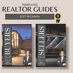 Home Buyer Guide | Real Estate | Edit In Canva | Realtor Branding | Instant Download | Realtor Buyer Packet & Seller Packet | Seller Guide