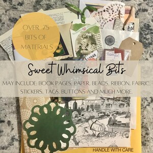 75 Whimsical Bits Pack for Junk Journal, Scrapbooking, Arts and Crafts, Paper Ephemera, Vintage Journaling Paper