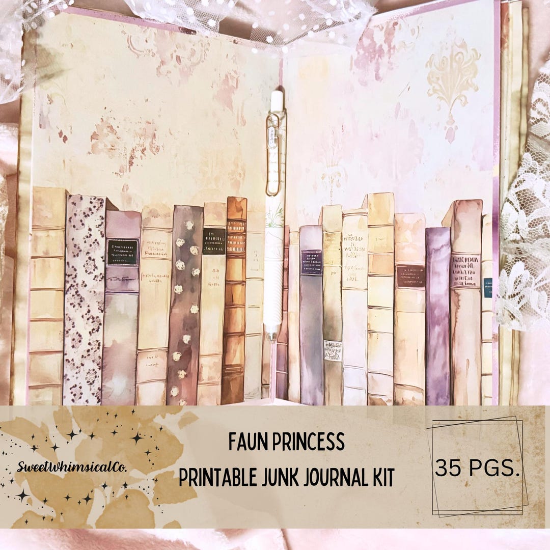 Princess Printable Junk Journal Starter Kit Fairytale Pages Fairy ...