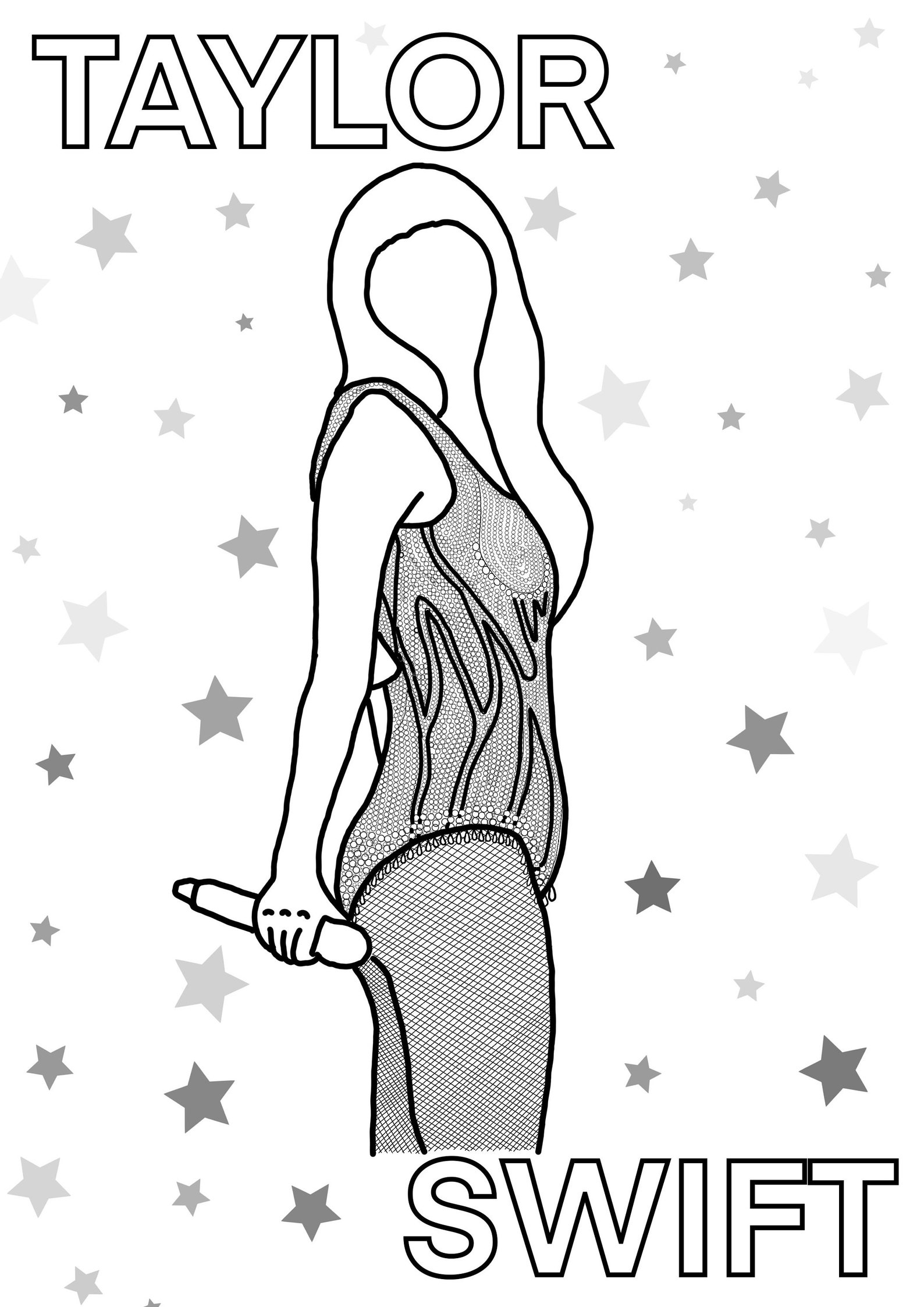 Taylor Swift Lover Coloring Page | Eras Tour - Etsy