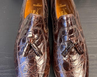 Sz: 9.5 MENS Mauri Alligator Loafer Tassel - Etsy display picture 3