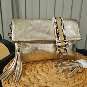 Metallic Real Leather Silver Tote Bag Gold Tote Bag Bronze Slouch Bag Hobo Handbag Dark Silver Leather Bag Office Bag University Bag