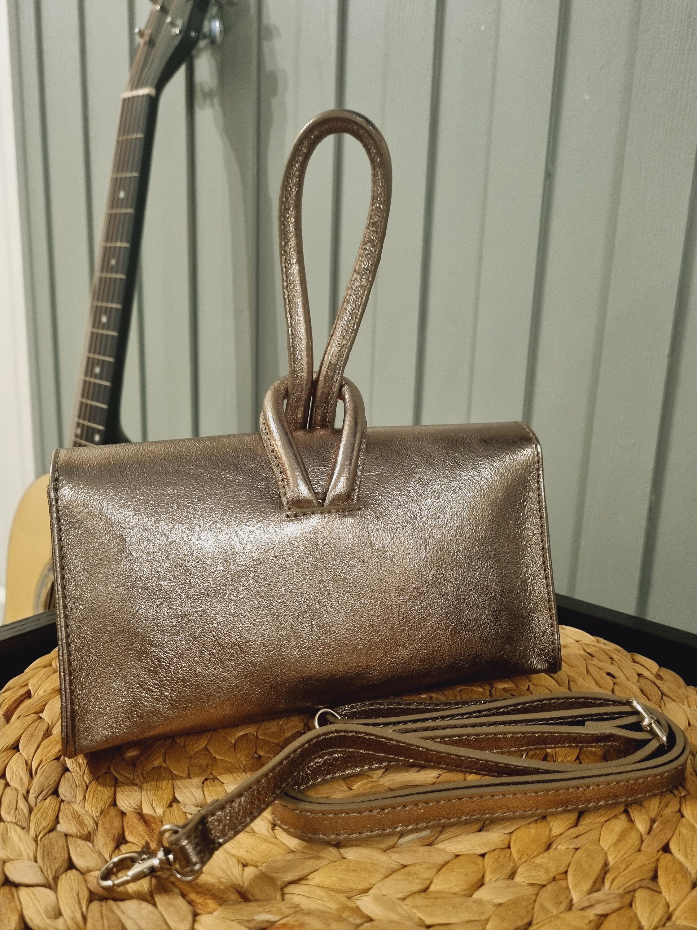 Bronze clutch top bags for weddings