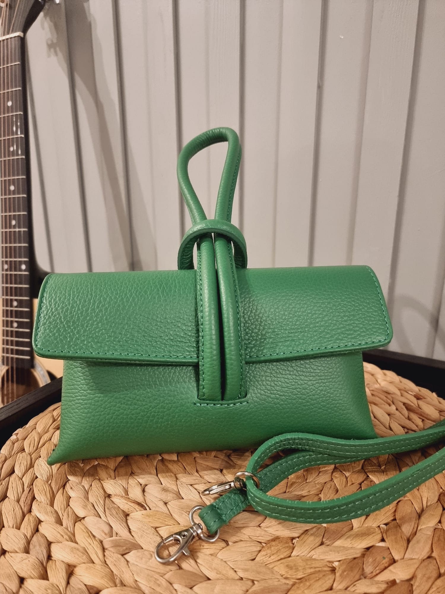 blue green bag