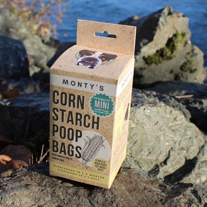 192 Mini Bag Box Cornstarch Dog Poop Bags Biodegradable Pet Waste Bags