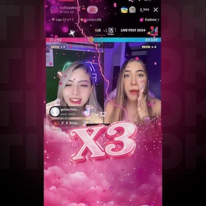 Ultimate Pink X3 TikTok Live Animation | Premium Quality | Instant Download imagen 1