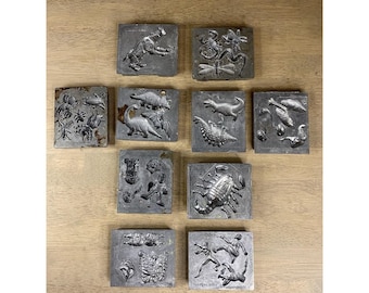 Vintage 90s Toymax Metal Molds Creepy Crawlers Insects Lot Of 10