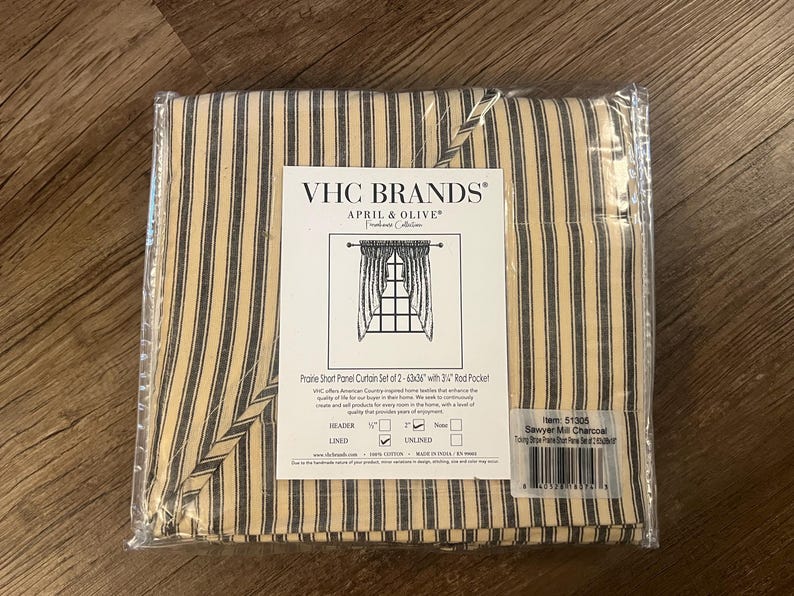 VHC Brands Sawyer Mill Ticking Stripe Panel