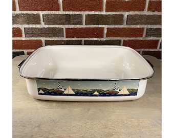 Teglia da forno Warren Kimble Coastal Breeze da 16 pollici di Sakura, teglia per lasagne