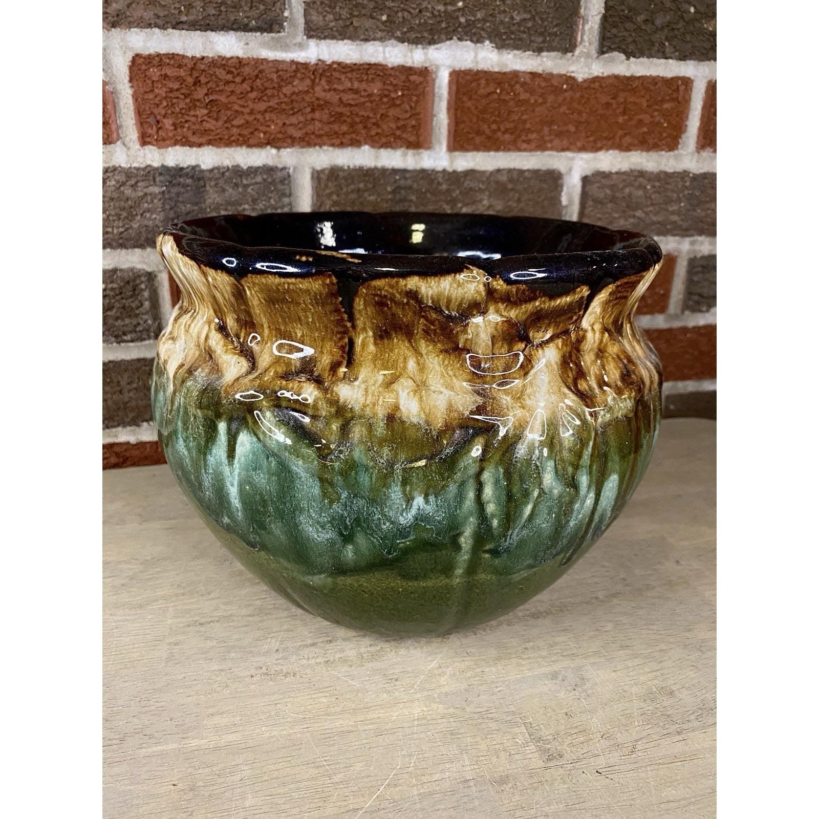 RRP Co Pottery Jardiniere Dogwood Majolica Robinson Ransbottom