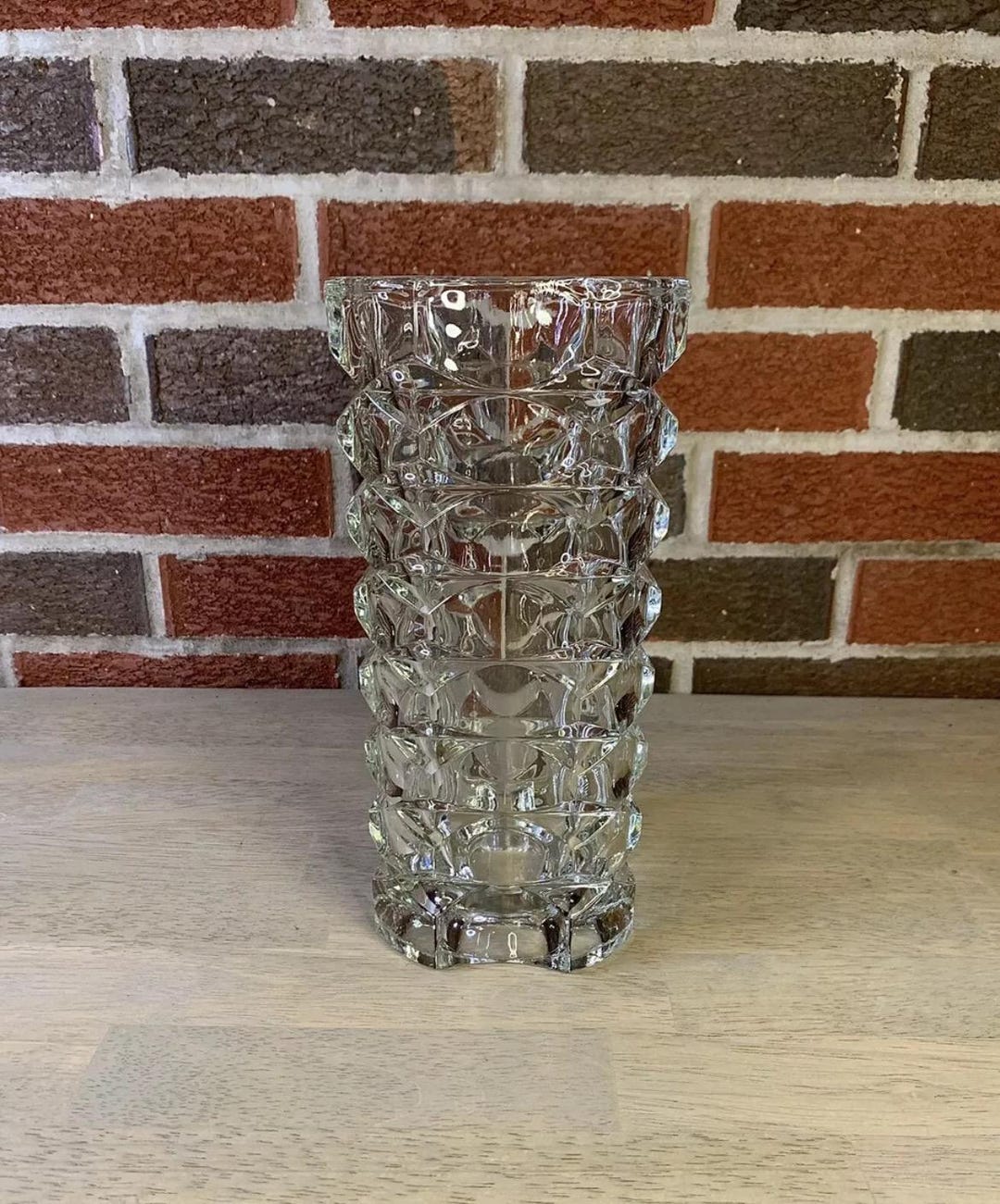 Luminarc JG Durand Diamond Column Art Deco Windsor Vase France - Etsy