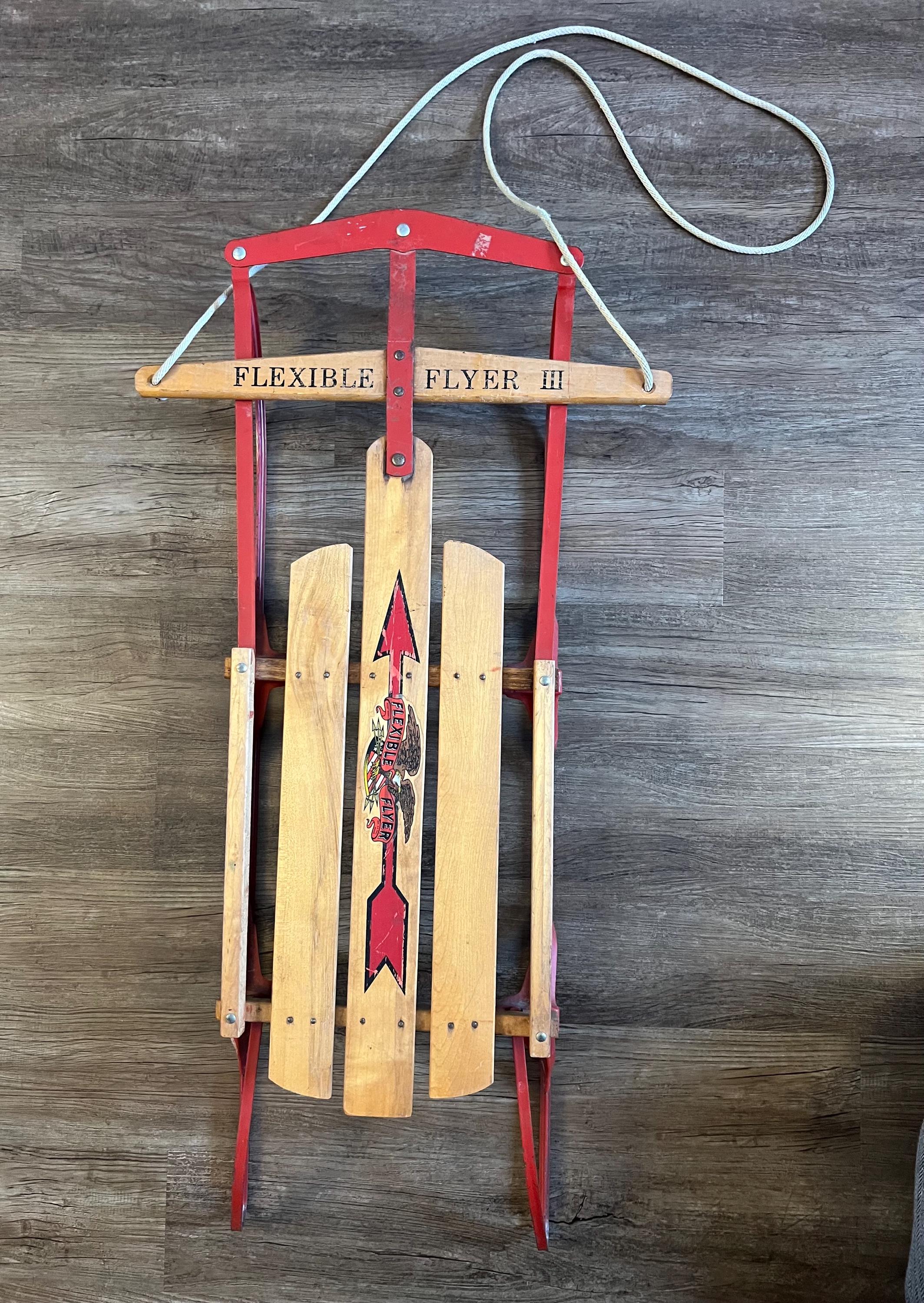 Vintage Flexible Flyer Snow Sled - Etsy