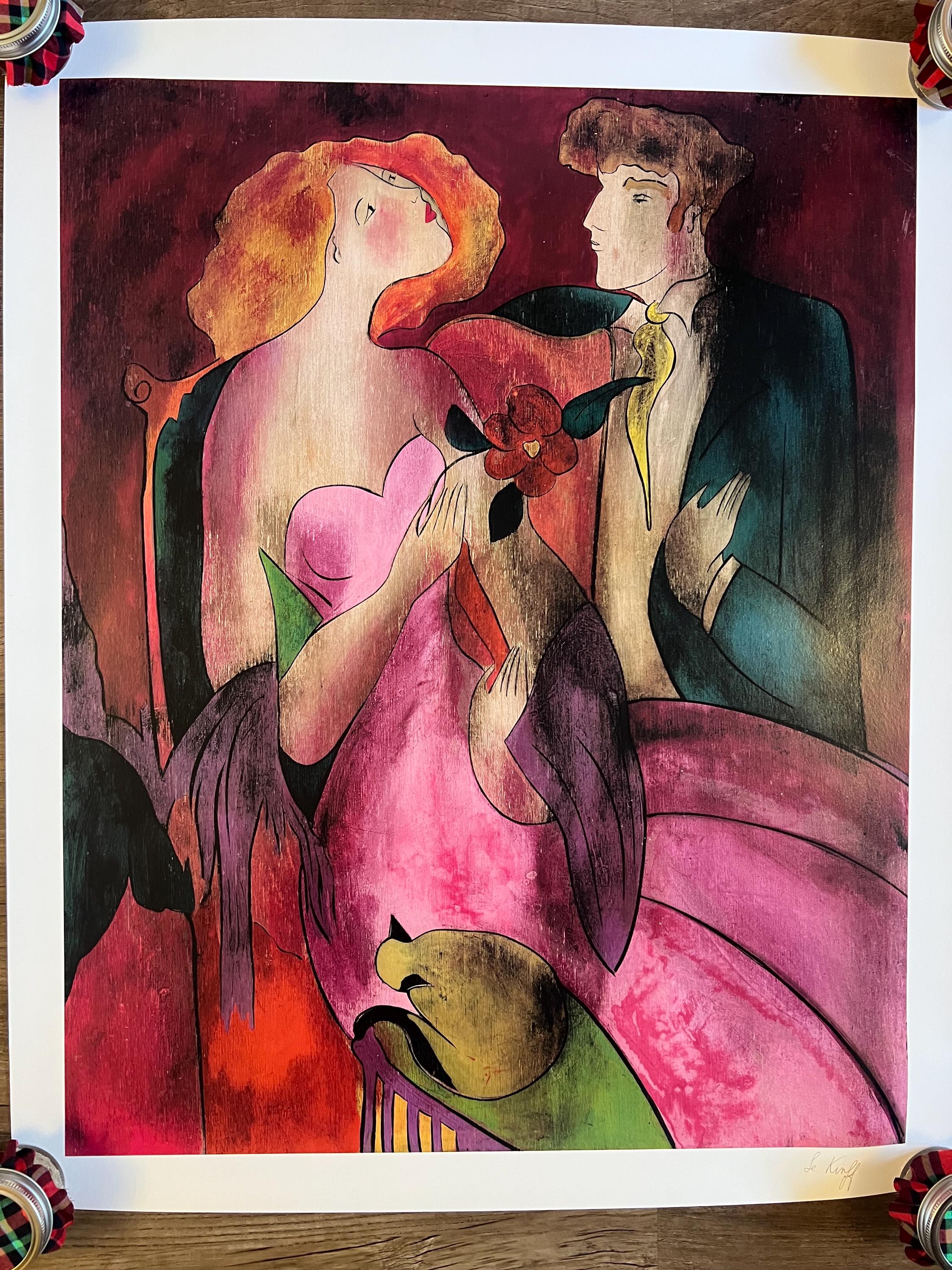 Linda Le Kinff リンダ・ル・キンフ リトグラフ 2枚セット 額装済 Linda le kinff - Etsy 日本
