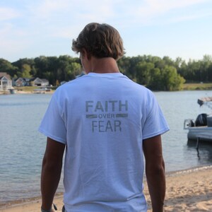 Faith Over Fear T-Shirt, Christian Shirt, Christian Apparel, Faith Shirt, Jesus Shirt, Faith Shirt, Religious Shirt