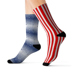 USA Stars and Stripes Sublimation Socks