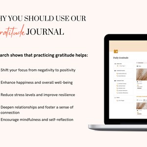 Notion Gratitude Journal Digital Gratitude Planner Notion Template Non ...