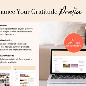Notion Gratitude Journal Digital Gratitude Planner Notion Template Non ...