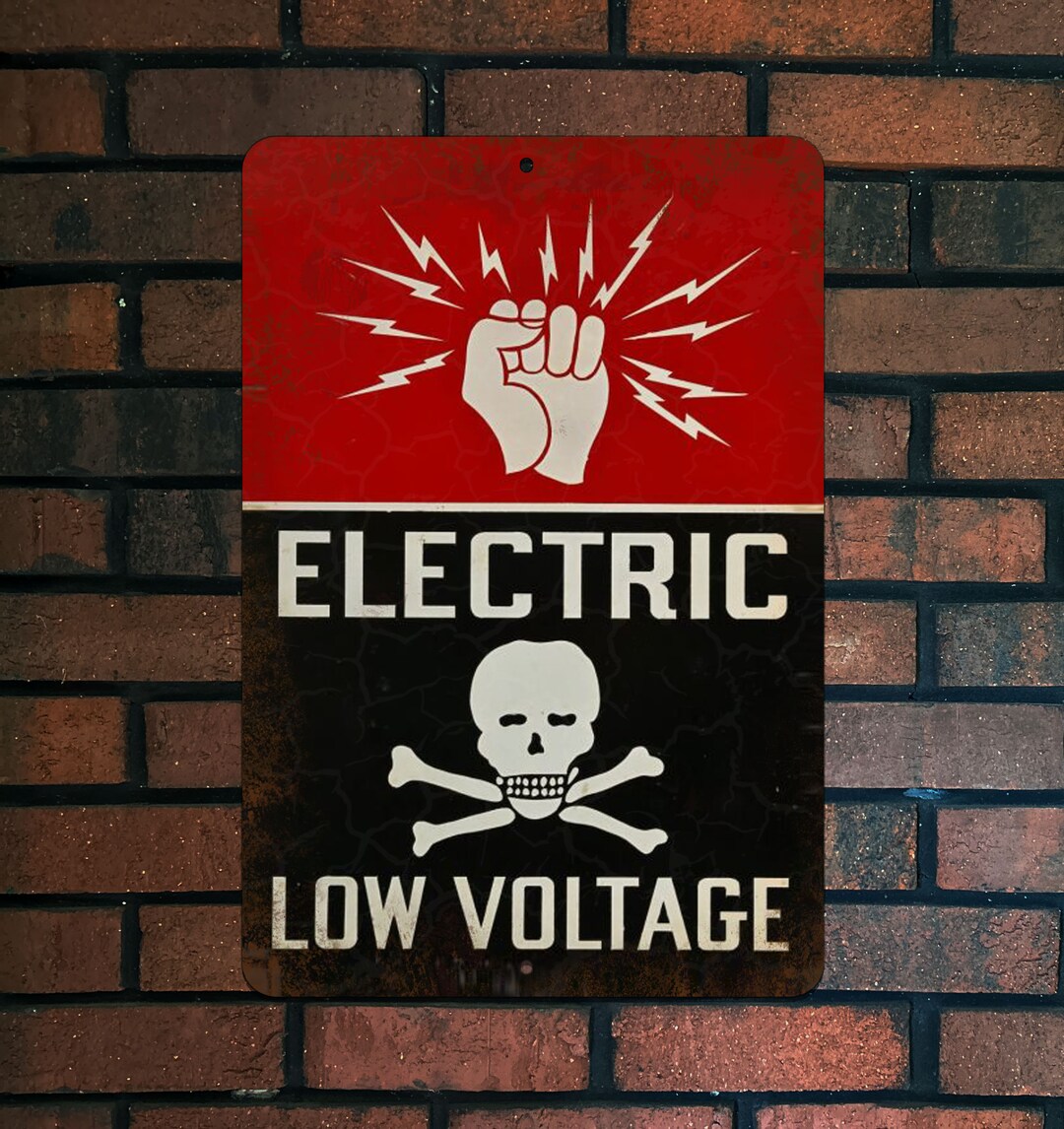 Electric Low Voltage Retro Sign 8x12 Metal Hand Made - Etsy