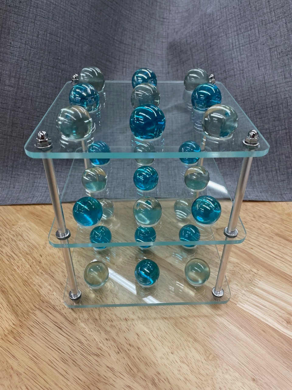 3d Tic Tac Toe/tri Tac Toe Multi Level Acrylic Board Game - Etsy