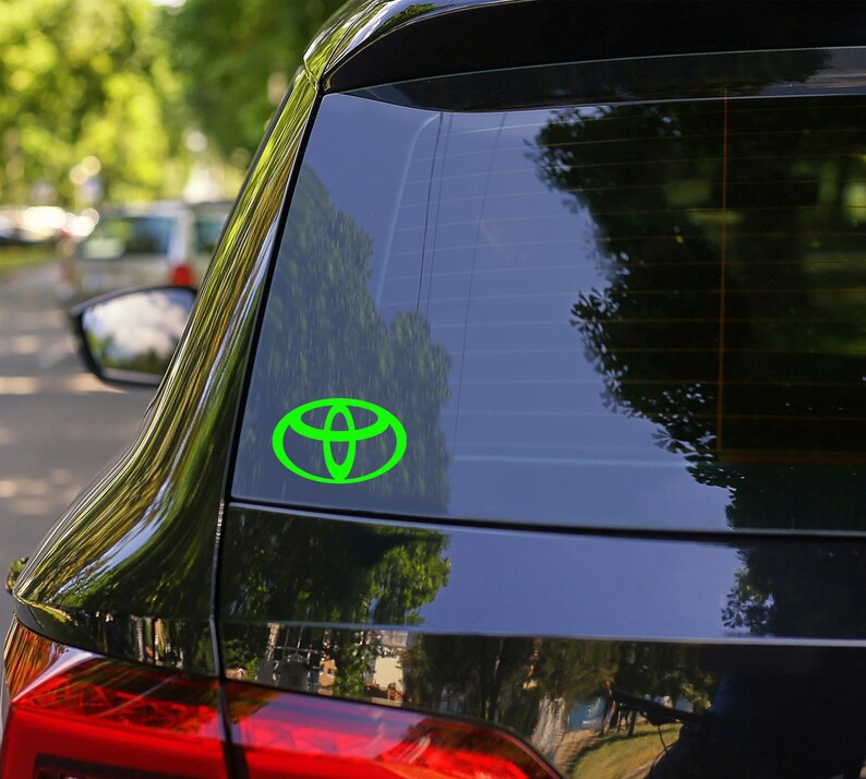 Toyota Logo Sticker High Quality Vinyl 4in X 2.5in Etsy