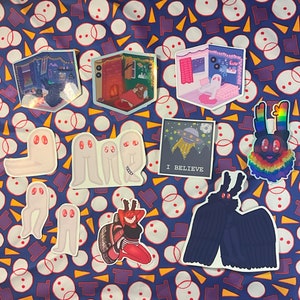 Cryptid Stickers (Individual) - Mothman - Fresno Nightcrawlers/Fresnos - UFO - Big Foot - Rainbow Moth - Mothwoman