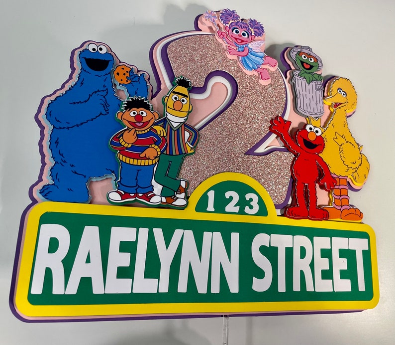 Sesame Street Cake Topper Sesame Street Cupcakes Topper - Etsy