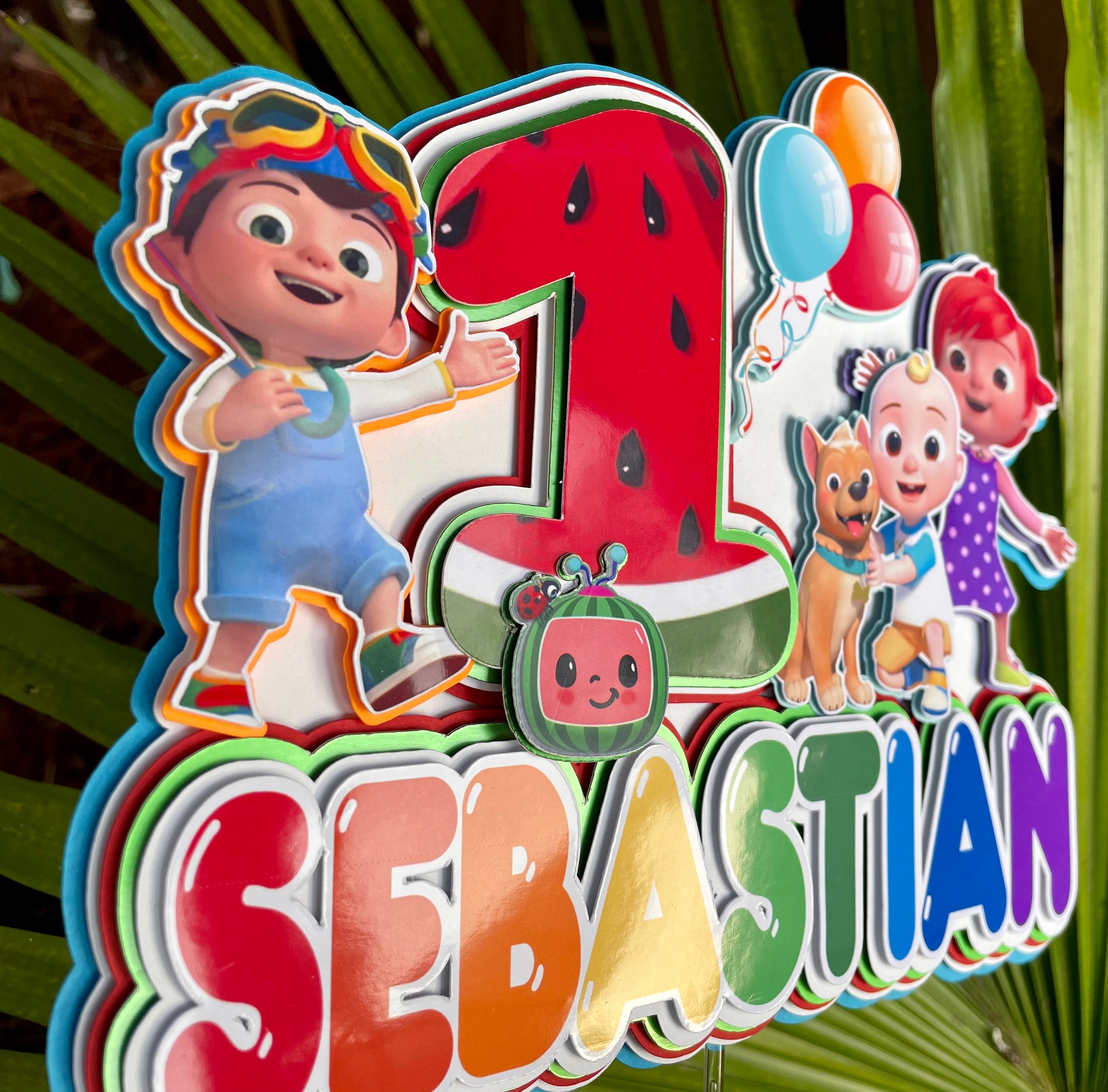 Cake Topper Colorful Topper Etsy Australia