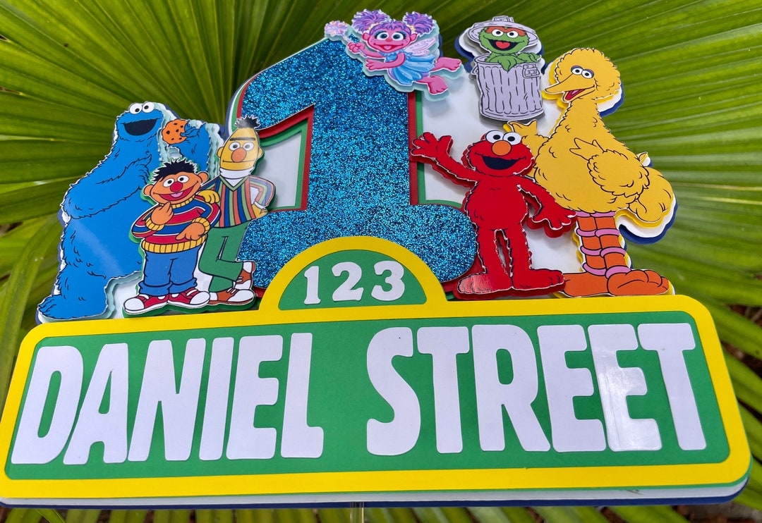 Sesame Street Cake Topper Sesame Street Cupcakes Topper Etsy