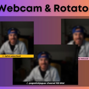 Minimal Webcam Overlay with Event Rotator for Twitch Streamers | StreamElements OBS