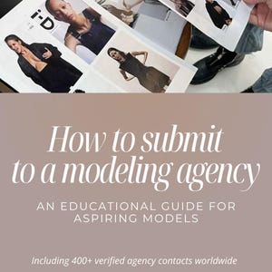 Modeling eBook for Beginners – How to Get Signed to a Modeling Agency + 400+ Verified Contacts – Modeling Portfolio & Submission Guide