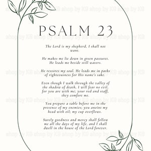 Psalm 23 Digital Print