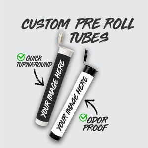 Custom Labelled Pre-Roll Tubes