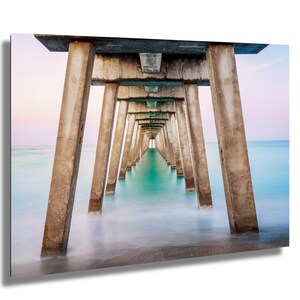 Venice Pier Florida Sunrise Photo, Early Morning Gulf Coast Wall Art, Venice FL Ocean Pier Print, Coastal Landscape Photography