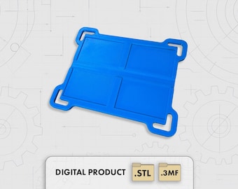 Metal Business Card Jig STL | Fiber Laser Dual Holder (Digital Download)