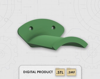 3D Printable Tape Roll Holder 3 inch - Digital File, STL, 3MF