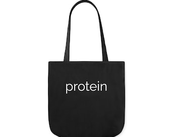 Reusable Grocery Tote Bag - "PROTEIN"