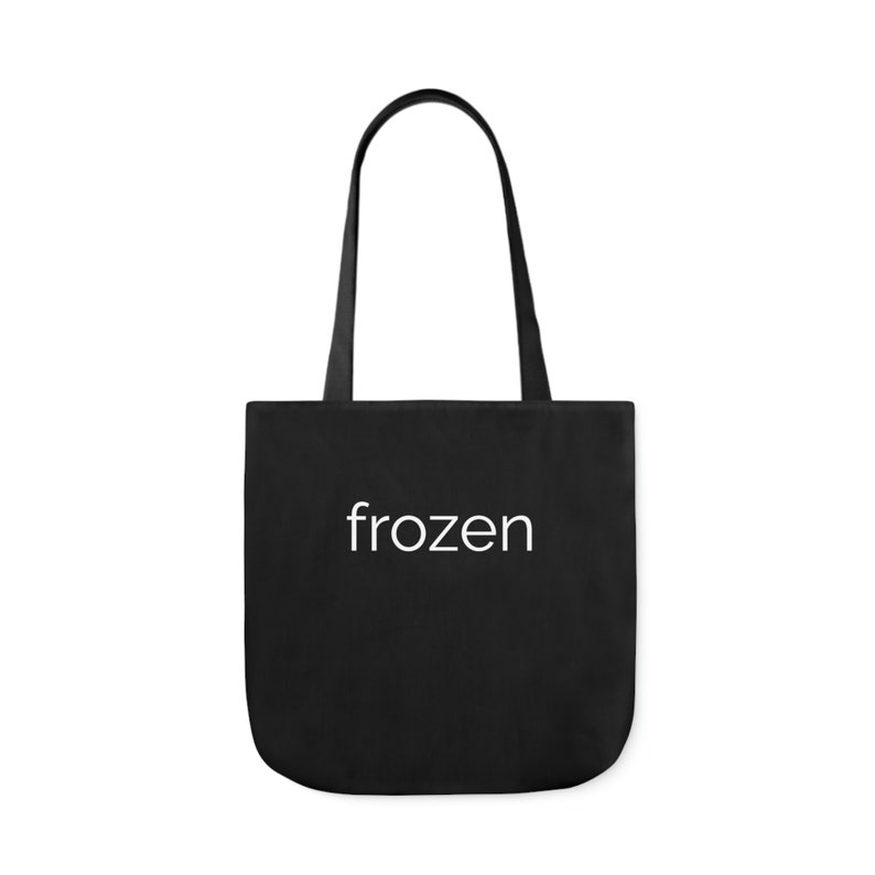 Reusable Grocery Bag - "Frozen" | Customized Grocery Bags | Large, Durable Bags | Canvas Washable Shopping Bag | Cute, Stylish Shopping Bag image 1
