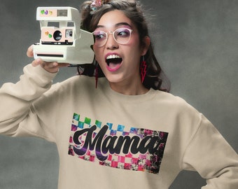 Ambiance vintage : sweat-shirt rétro Mama
