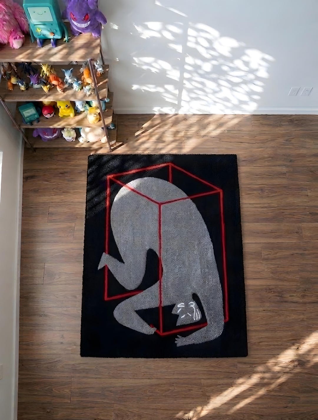 Human Body Rug Abstract Human Figure Tufted Rug – Handmade Wool Modern Art Carpet ...
