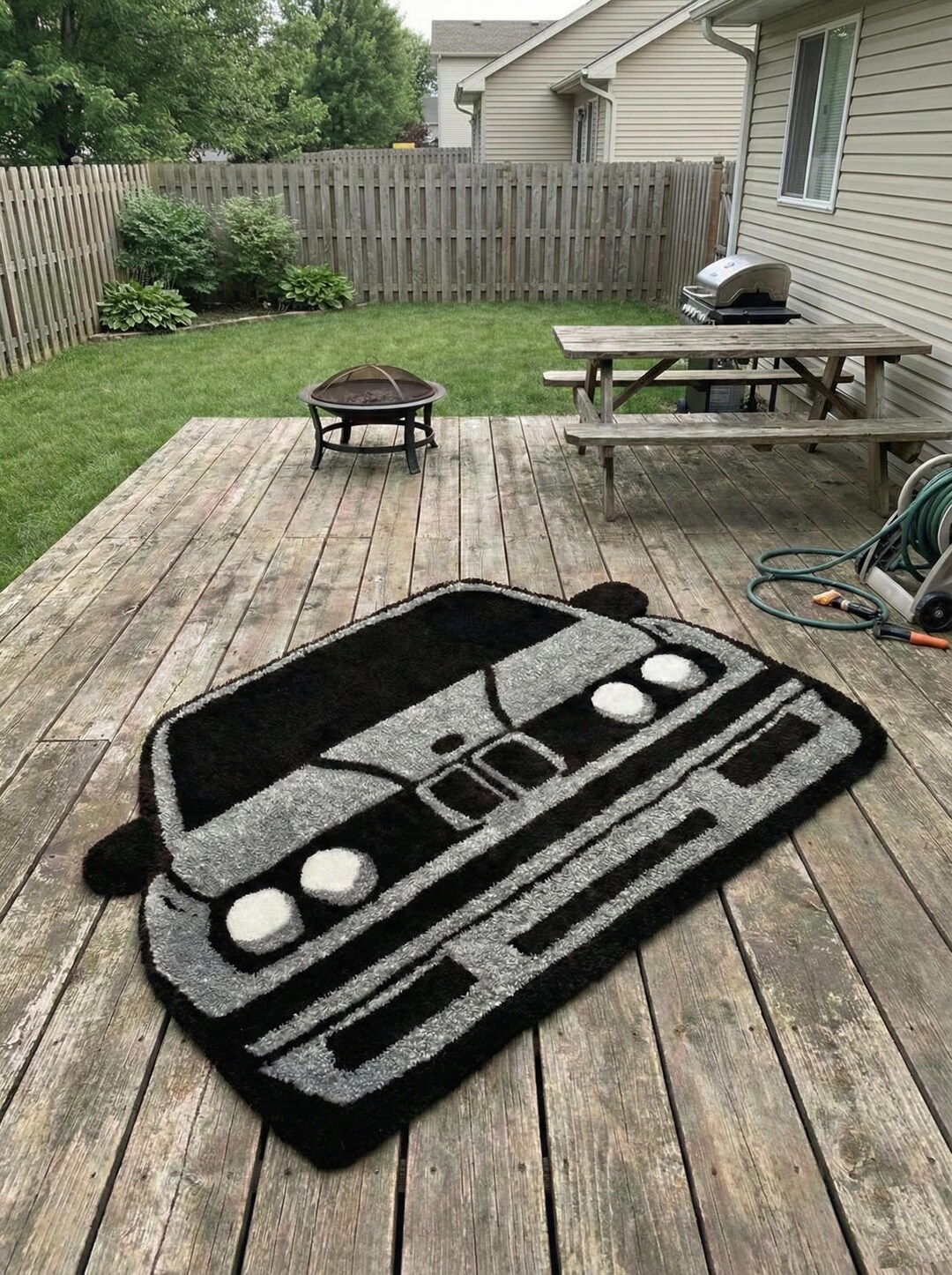 Vehicle Rug Handmade Car-inspired Tufted Rug | Wool Vehicle Shape Area Rug | Custom ...