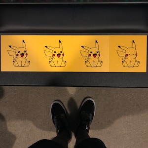 PVC with Pikachu decal