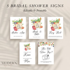 Fresh Off The Market Bridal Shower Games Bundle, Citrus Bridal Shower Games, Bridal Brunch, Spring Bridal Shower, Bridal Shower Games
